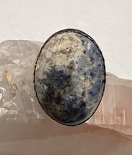 VTG 925 Sterling Silver Lapis Lazuli Ring Size 7