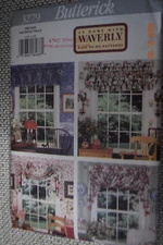 Butterick 3279 Pattern Home Decor Window Valances Waverly Uncut