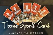 1972 NFL Sunoco Unopened 9 stamp player single packs w/Miami Dolphins logo 14-0