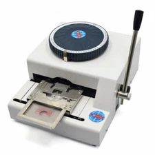 Dog ID Card Tag Military Embossing Stamping Letter Manual Machine 52 Characters