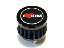 I Love Jdm 9mm Mini Universal Valve Cover Air Filter Breather W Clamp - Blue