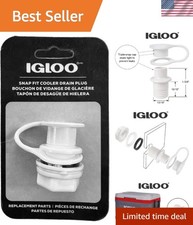 Replacement Triple Snap Drain Plug for Coolers - Leak-Proof Design