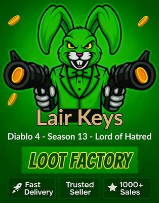 Diablo 4 S13 Season 13 - 100x Lair Key for all Small Uber Bosses - D4