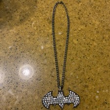 TM  DC s12 Comics Batman Necklace - Rhinestones
