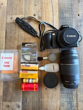 35mm Canon EOS RebelX S EF 35-80 Zoom Vintage 1993 FILM  75-300 Zoom Lens