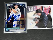 Ryan Sloan Mariners Auto Signed 2024 1st Bowman Chrome My 1st Bowman