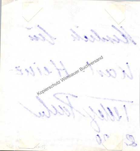 Original Autogramm Teddy Parker (1938-2021) Schlagersänger /// Autogramm  344428 - Bild 2 von 2