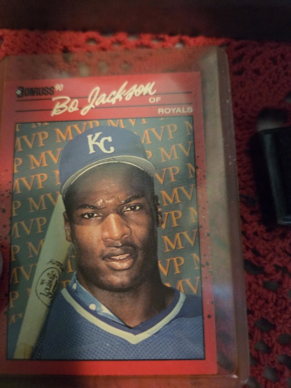 1990 Donruss Bo Jackson Kansas City Royals MVP Insert Baseball Trading Card