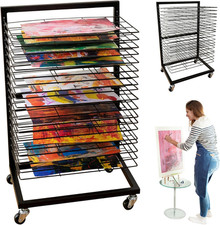 ODOXIA Art Drying Rack for Classroom | Functional & Mobile Paint Drying Rack |