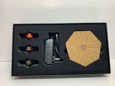 Ascendice World's Most Epic Levitating D20 Set ~ 3 Floating Dice w/Base, NEW