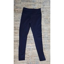 Zella Womens High Waisted Active Leggings Navy Blue Size S Full Length