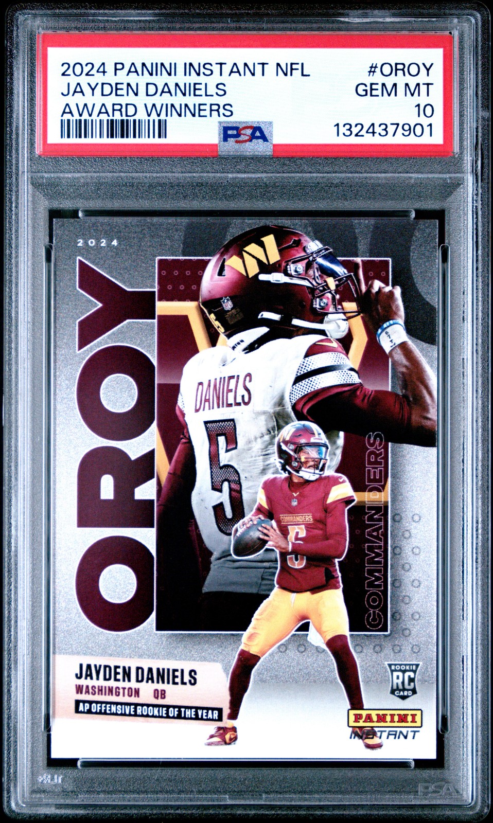Jayden Daniels Panini Instant NFL Award Winners #OROY Base
