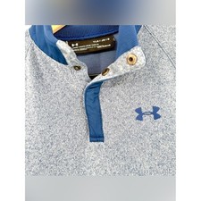 Under Armour ColdGear Youth Large YLG Blue Snap Pullover