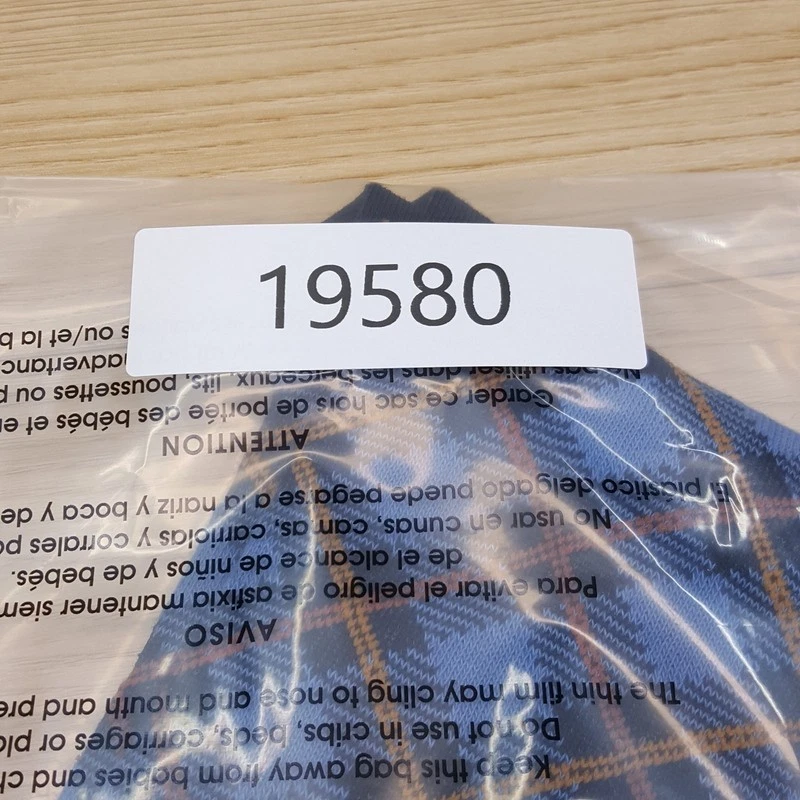 BLOOMINGDALES MENS STORE Crew Socks Sz 10-13 Blue Argyle Diamond Plaid Cotton - Image 2 of 2