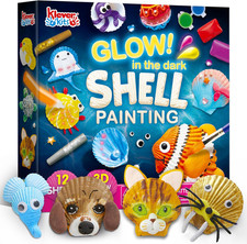 Glow in the Dark Seashell Painting Kit for Kids Ages 6-12yr Arts Crafts Gift Kit