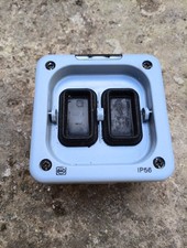 MK Masterseal Plus 2-Gang Switched Socket