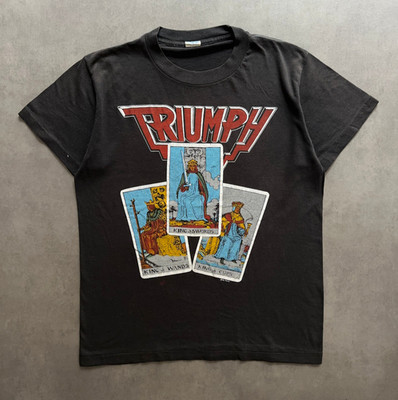1980s Triumph Tour T-Shirt Vintage Rock Band Concert Graphic Tee S-5XL