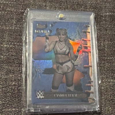 2025 Topps Chrome WWE Cactus Jack Candice LeRae Blue Refractor #/150
