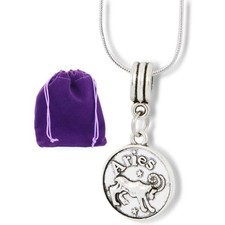 Aries Astrology Horoscope Sign Charm Necklace Pendant