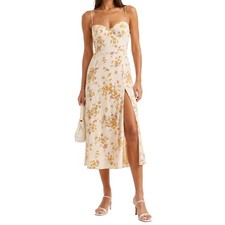 Reformation Juliette Midi Dress Aries Val Floral Romantic Boho 0