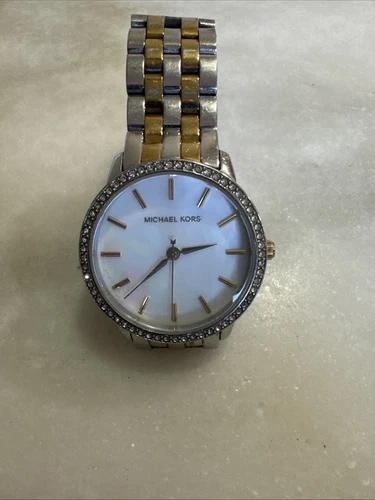 Orologio Donna MICHAEL KORS MK 3139 Acciaio Inox Quarzo Tg. batteria 6 3 4" nuova