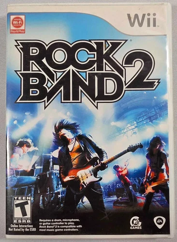 Rock Band 2 (Nintendo Wii, 2008) CIB Tested