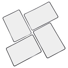 4pcs Page Magnifier Fresnel Lenses 3X Reading Magnifier Magnifying Glass