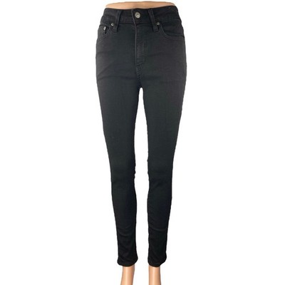 Levis 721 Women's Black High Rise Skinny Leg Slim Fit Denim Jeans Pants Size 26