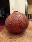 Large Carved Wooden Gourd Sculpture-vase Kenya African Art Vintage Safari Animal — photo 5