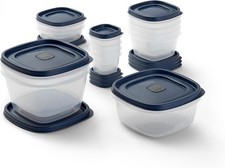 Food Storage Containers W/ Vented Lids 13 Piece Set Blue