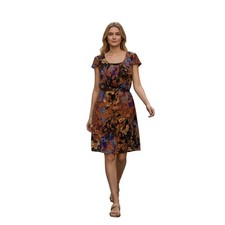 Maeve Anthropologie 100% Silk Floral Shift Dress S Black Ochre Whimsigoth $148