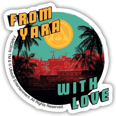Far Cry 6 From Yara With Love Sticker, max. 4 x 4''