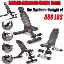 880LBS Dumbbell Bench Weight Training Fitness Incline Bench Adjustable Workout