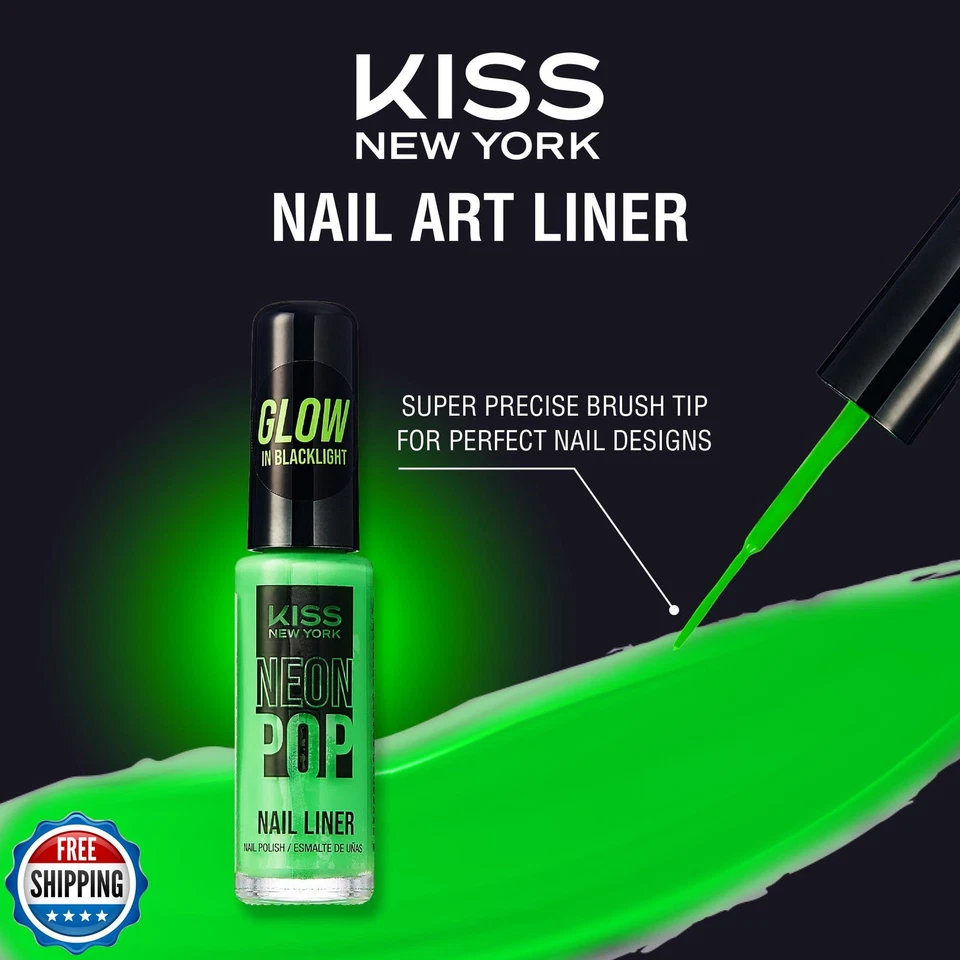 KISS NEW YORK Nail Art Liner, Fast-Drying, Slow Drip, Low Odor, F - Image 2 of 4