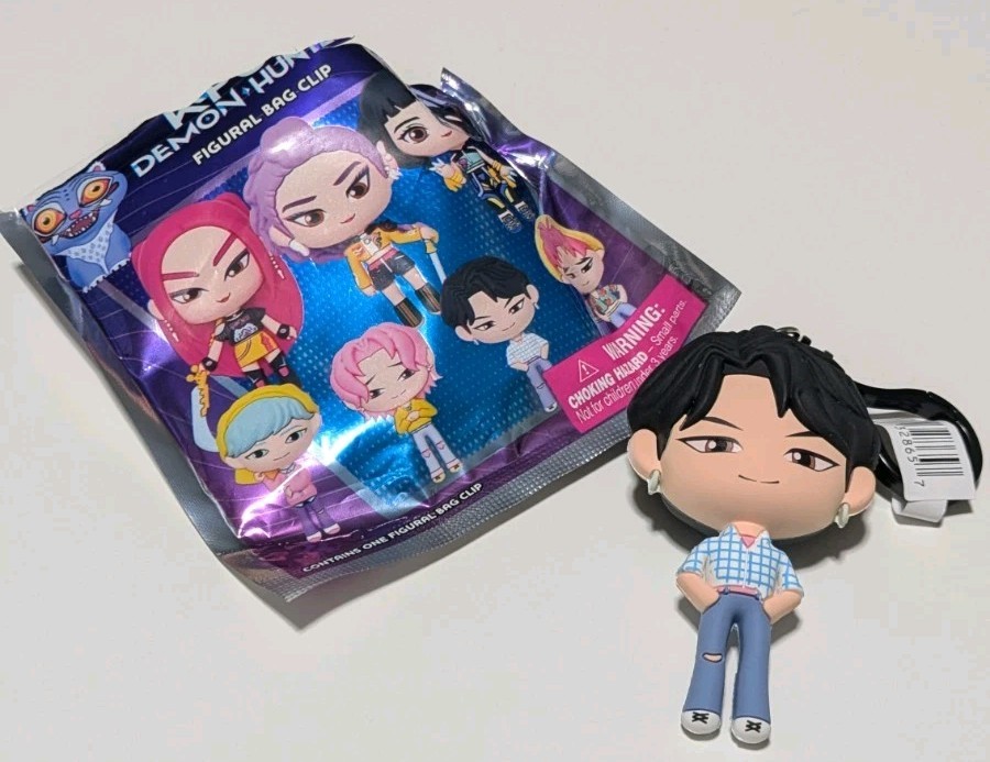 K-Pop Demon Hunters Figural Bag Clip Keychain - Saja Boys Jinu
