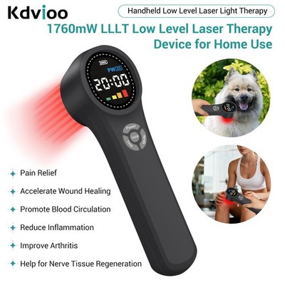 1760mW Portable Cold Laser Therapy Red Light Device for Home Clinic Pain Relief