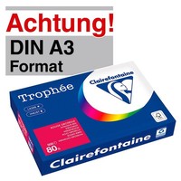Clairefontaine Kopierpapier TrophéE Kirschrot DIN A3 80 G/Qm 500 Blatt