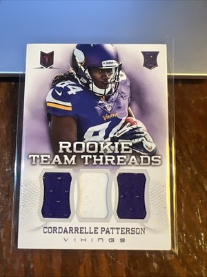 Cordarrelle Patterson 2013 Momentum Rookie Team Threads Triple Materials RC #4
