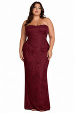 Azazie Atelier Koryn Burgundy Raspberry Two Piece Dress Size 22 NEW