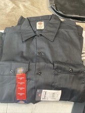 Dickies Men's Shirt Short Sleeve Casual Original Fit Button Up Work Shirt XL