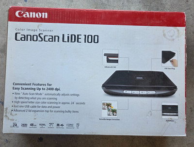 Canon CanoScan LiDE 100 2400 dpi Flatbed Color Image Scanner System - NEW