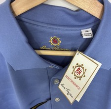 Ben Hogan Performance Men XL Blue Golf Polo Shirt Luxury Wear New W/Tags