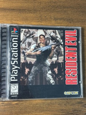 Resident Evil (Sony PlayStation 1, 1996) - TESTED - Black label, with reg card