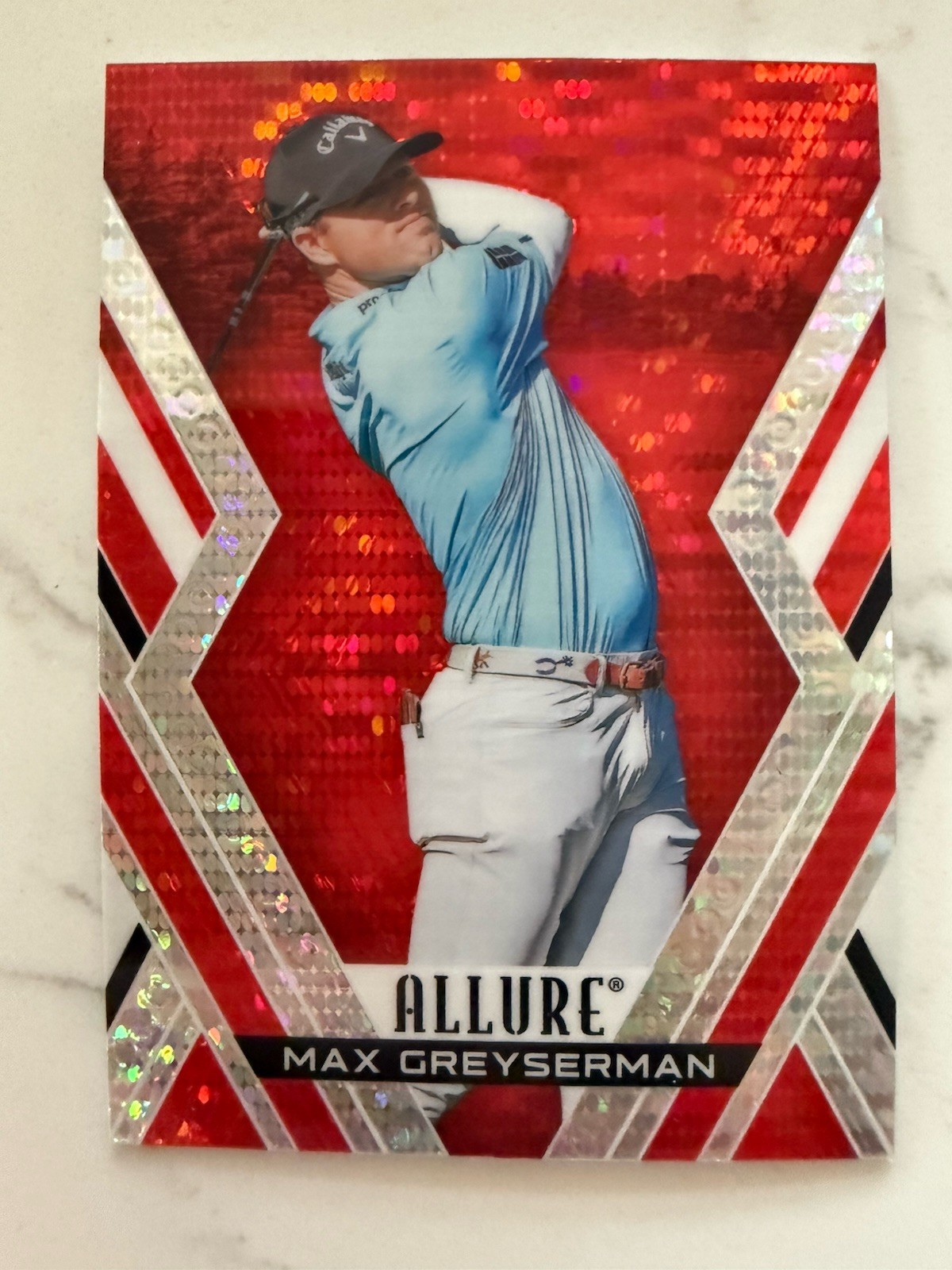 2026 Upper Deck Allure Golf RED Tees #18 Max Greyserman