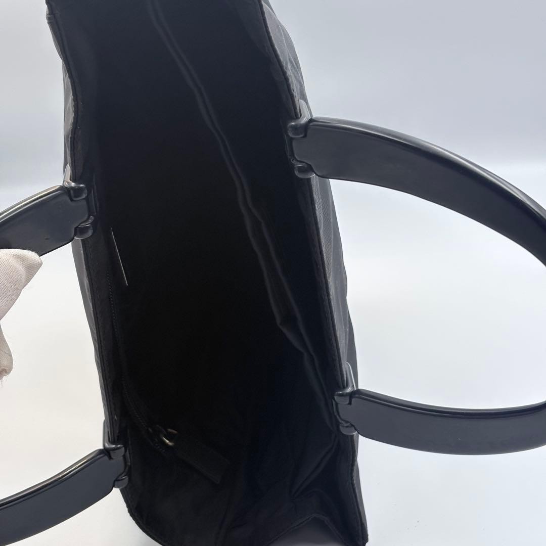 Prada Nylon Handle Tote Bag Black Classic Vintage Authentic thumbnail 10