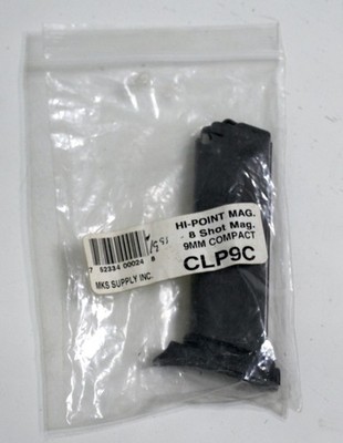 Hi-Point Firearms Magazine 9MM, 8 Rounds Fits 916 #CLP9C, Blue Finish CLP9C