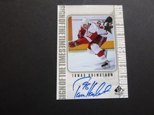 1998-99 SP Authentic Sign Of The Times Autograph #TH Tomas Holmstrom Mint