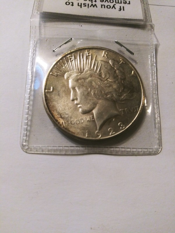 1923-S Peace Dollar- Silver- Brilliant Uncirculated Nice Luster