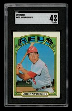 1972 Topps Set-Break #433 Johnny Bench SGC 4 VG EX