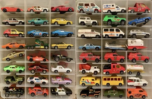 Lot Of 48 Vintage Majorette Corgi Zee Hong Kong Toy Sports Car Truck Van Bus VTG